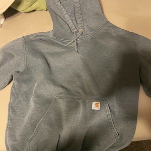 Carhartt Grey Hoodie Hooded Sweatshirt Size L Large
